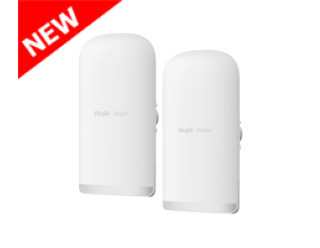 Ruijie-Reyee RG-EST350G 5 GHz PTP/PTMP Outdoor Wireless Bridge with 3x Gigabit Ports, includes Passive PoE Injectors